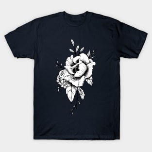 Peony flower design T-Shirt